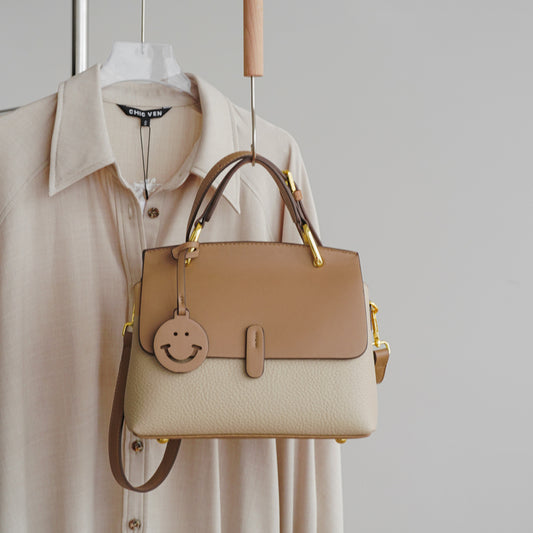 Adiffu Vintage Khaki/Black Crossbody Bag