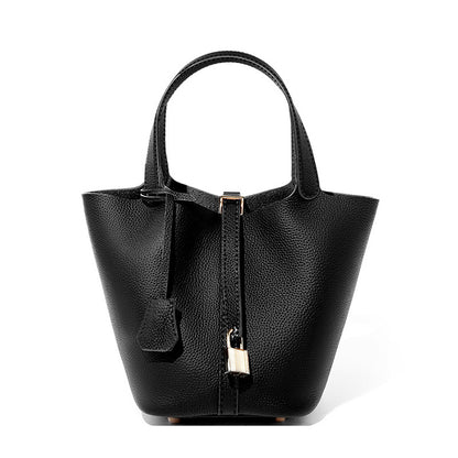 Adiffu Leather Bucket Bag Bridal Handbag
