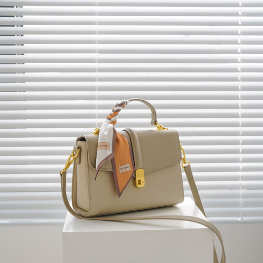 Adiffu Solid Color Vintage Crossbody Bag