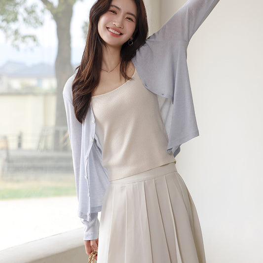 Adiffu Thin Air-conditioned Long-sleeved T-Shirt