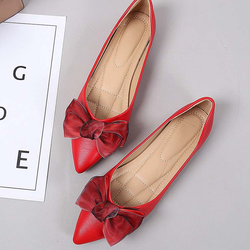 Adiffu Elegant Soft Soled Flats With Bows
