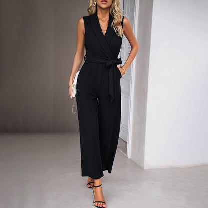 Adiffu Elegant Women's Sleeveless Jumpsuit