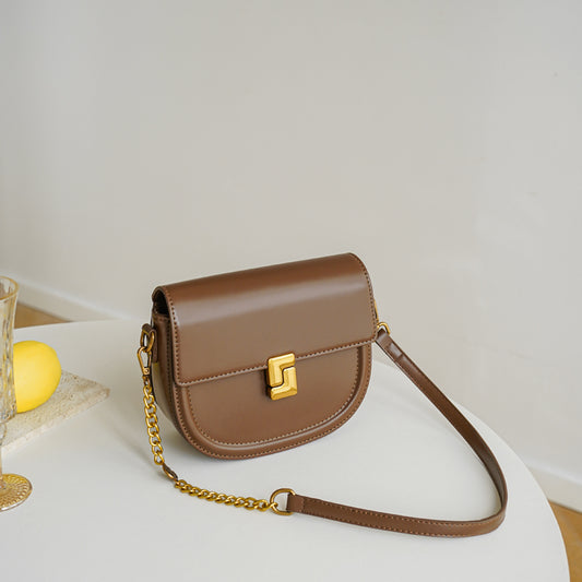 Adiffu Vintage Semi-round Saddle Bag