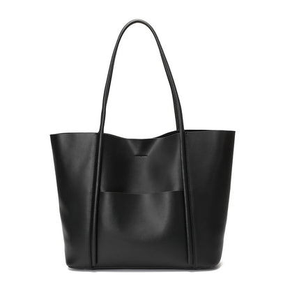 Adiffu Large Capacity Leather Handbag Shoulder Bag Women's Tote Bag