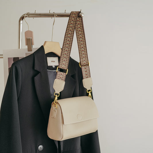 Adiffu Vintage Small Square Bag With Wide Strap Crossbody Bag