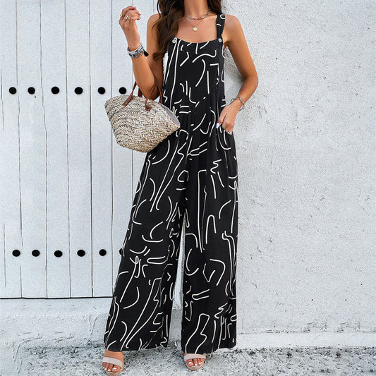 Adiffu Elegant Printed Romper