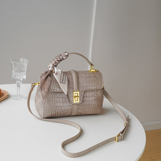 Adiffu Sophisticated Alligator Print  Crossbody Bag For Women