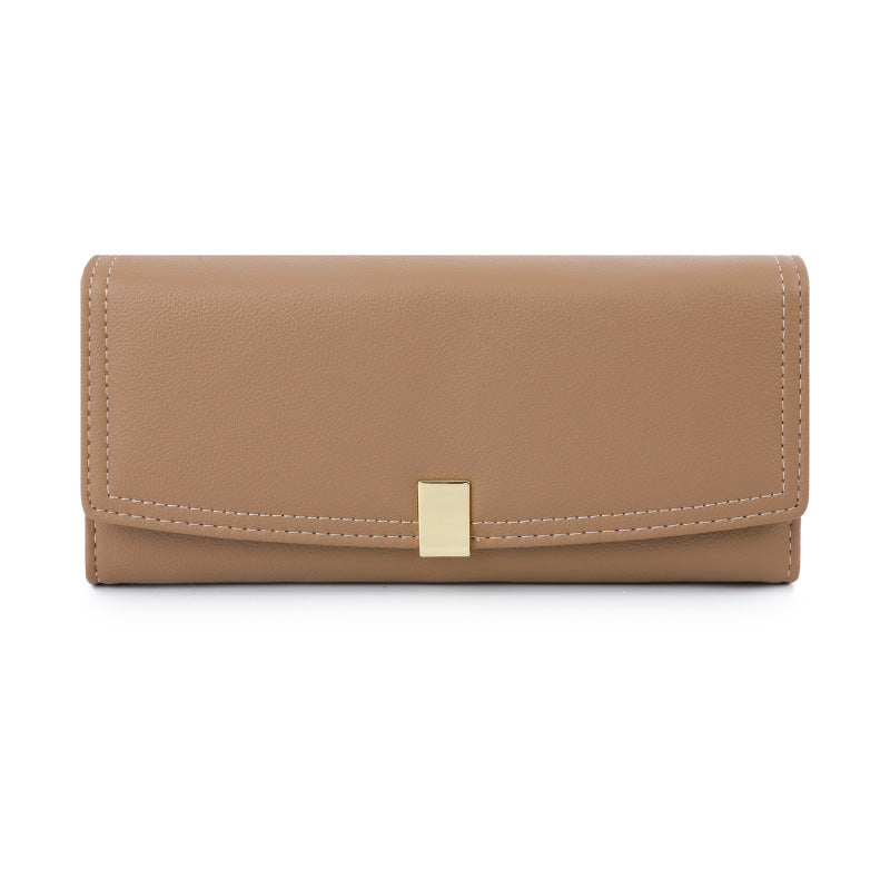 Long Triple Fold Women's Premium Clutch Bag