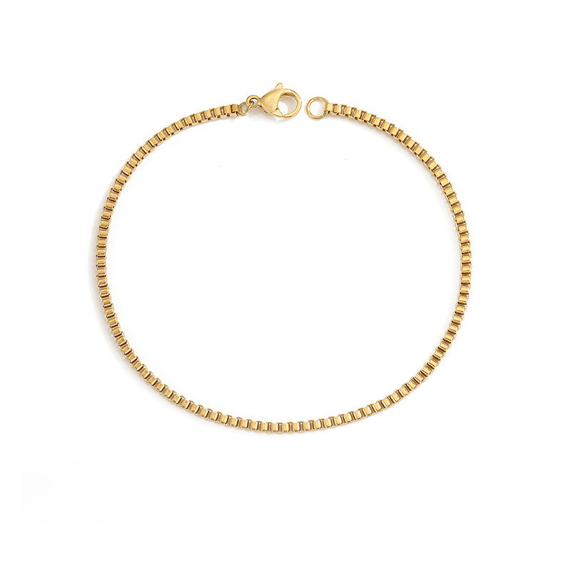Adiffu Elegant Box Chain Bracelet
