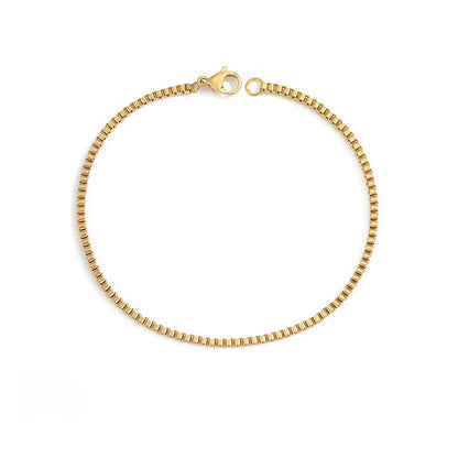 Adiffu Elegant Box Chain Bracelet