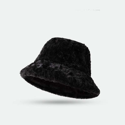 Adiffu Women's Warm Winter Bucket Hat Fluffy Hat