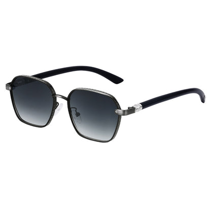 Adiffu Stylish Steampunk Metal Square-framed Sunglasses