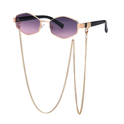 Adiffu Fashion Chain Sunglasses