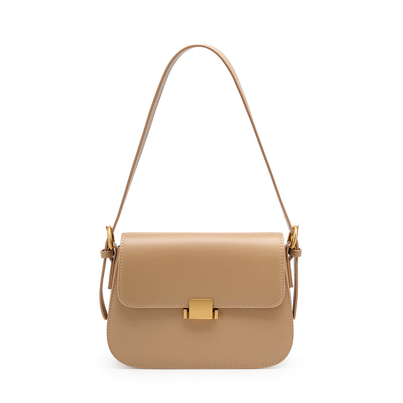 Adiffu Fashionable Leather Tofu Bag