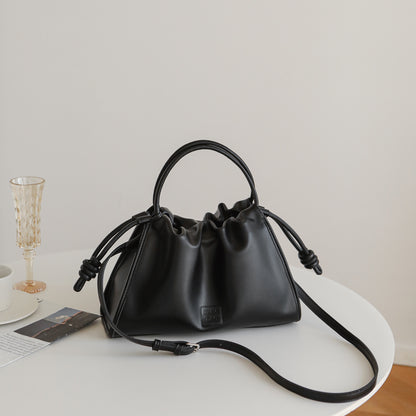 Adiffu Crossbody Pleated Cloud Tote