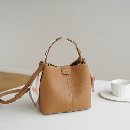 Adiffu Beige/Deep Yellow/Black Crossbody Bag And Handbag
