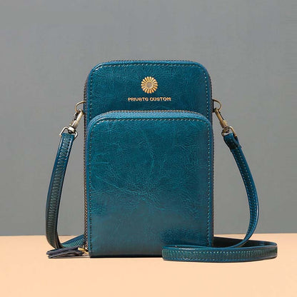 Adiffu Fashion Large Capacity Solid Color Multi-functional Mobile Phone Bag