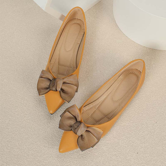 Adiffu Elegant Soft Soled Flats With Bows
