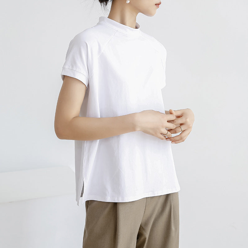 Adiffu Cotton Short-sleeved Women's T-shirt