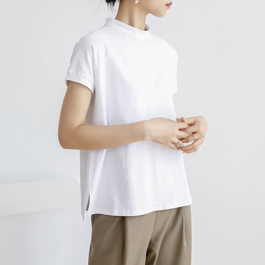 Adiffu Cotton Short-sleeved Women's T-shirt
