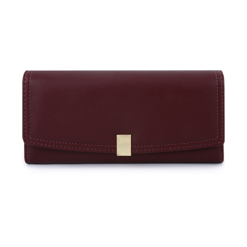 Long Triple Fold Women's Premium Clutch Bag
