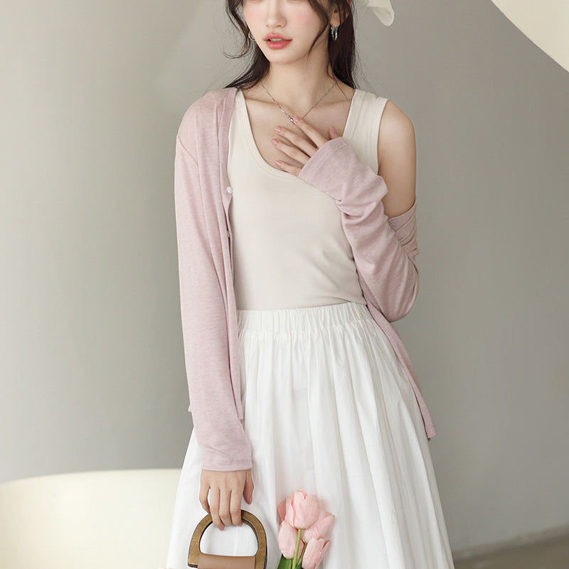 Adiffu Thin Air-conditioned Long-sleeved T-Shirt