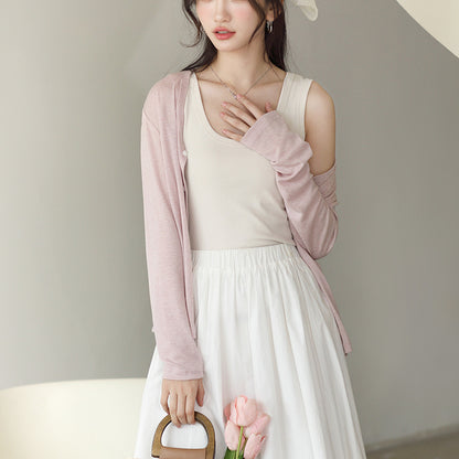 Adiffu Thin Air-conditioned Long-sleeved T-Shirt