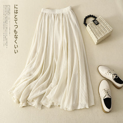 Adiffu Sweet Flouncing Double-deck Skirt