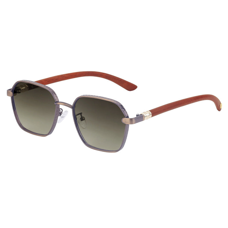 Adiffu Stylish Steampunk Metal Square-framed Sunglasses