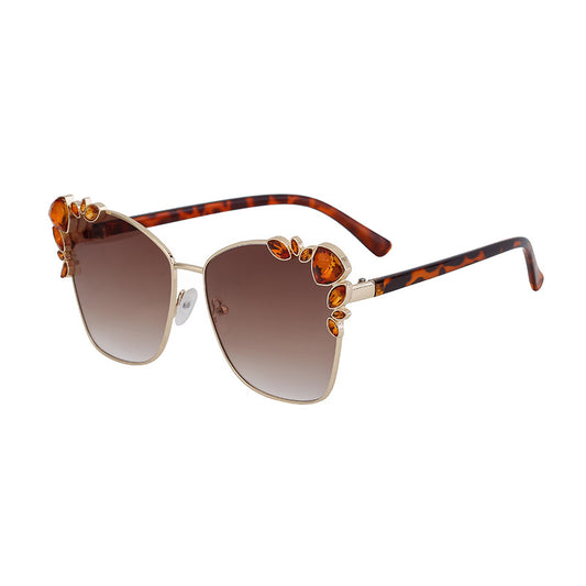Adiffu Cat-eye Sunglasses With Diamonds