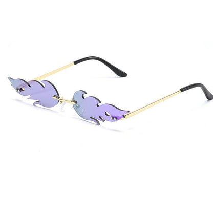 Adiffu Frameless Flame Personality Sunglasses