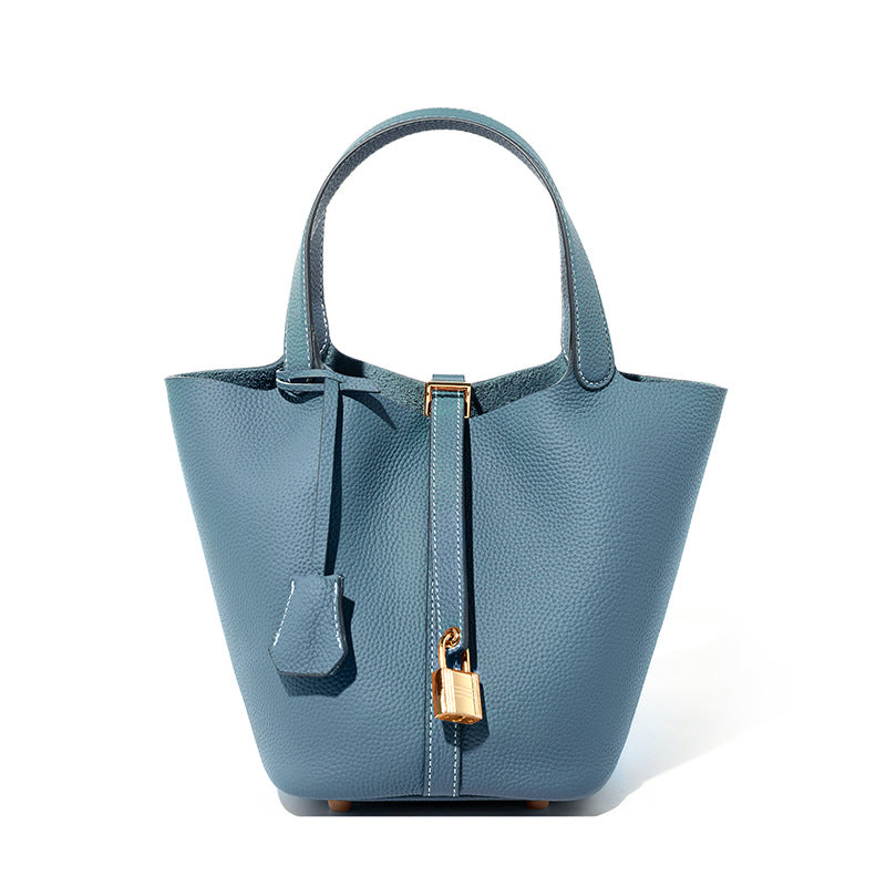 Adiffu Leather Bucket Bag Bridal Handbag