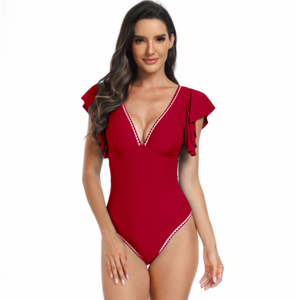 Adiffu European and American Lotus Lace Sexy Bikini