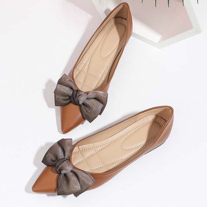 Adiffu Elegant Soft Soled Flats With Bows