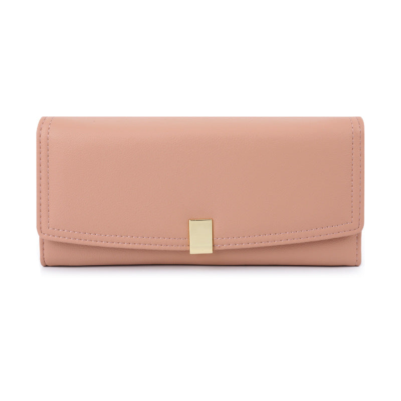 Long Triple Fold Women's Premium Clutch Bag