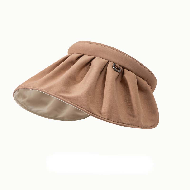 Adiffu Contrasting Shell Hats UV Sun Protection Hat Holiday Beach Hat Hollow Hat