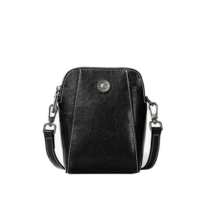 Adiffu Stylish Casual Genuine Leather Mobile Phone Bag