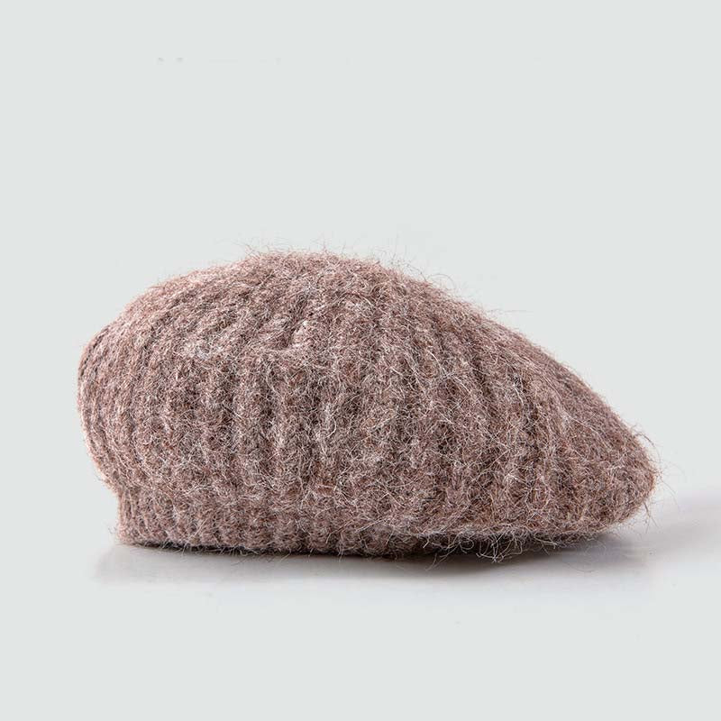 Adiffu Autumn/Winter British Vintage Knit Beret