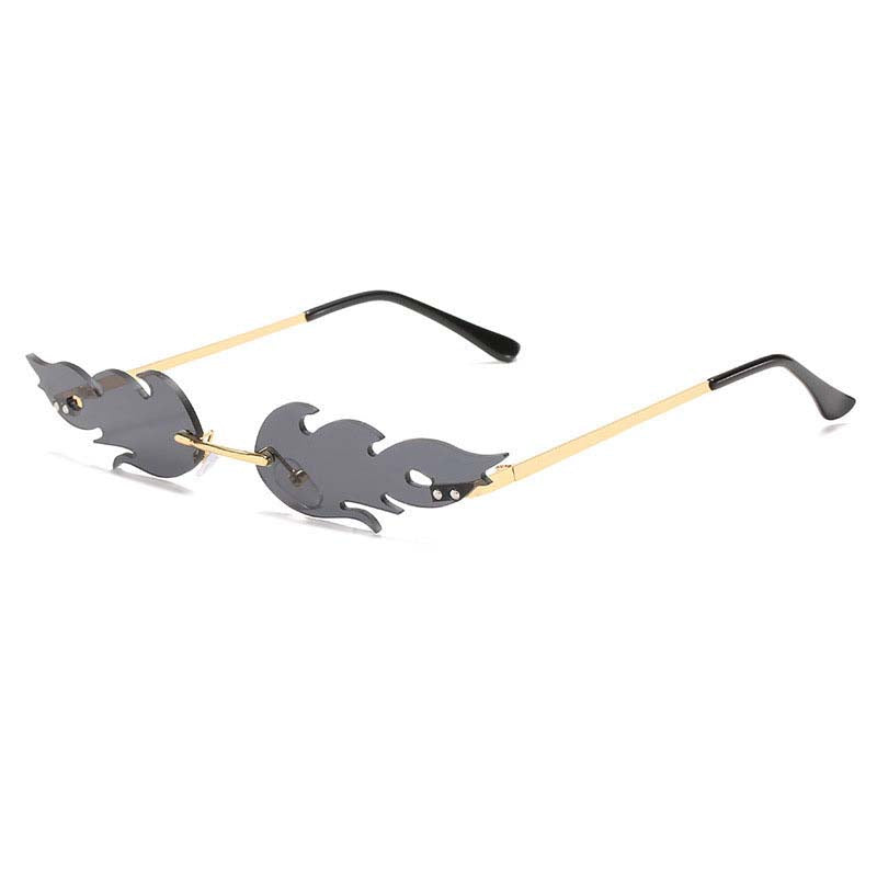 Adiffu Frameless Flame Personality Sunglasses