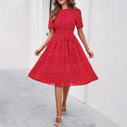 Summer Casual Polka Dot Print Dress