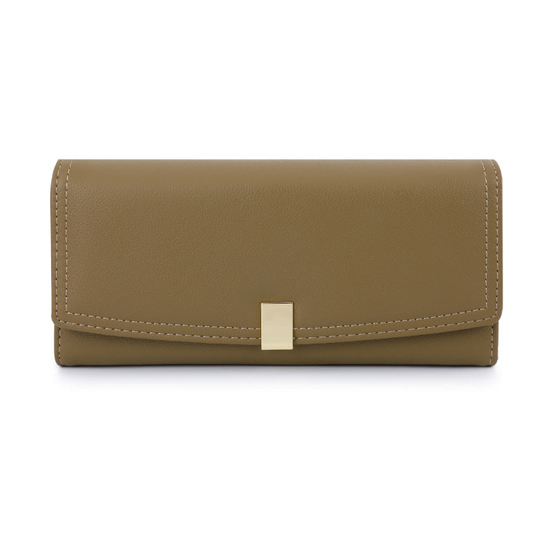 Long Triple Fold Women's Premium Clutch Bag