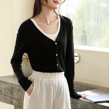 Adiffu Thin Air-conditioned Long-sleeved T-Shirt
