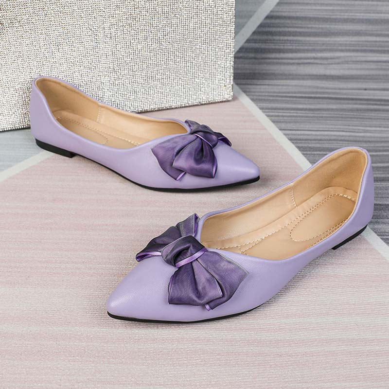 Adiffu Elegant Soft Soled Flats With Bows