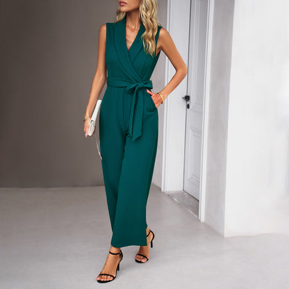 Adiffu Elegant Women's Sleeveless Jumpsuit