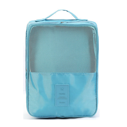 Adiffu Double Layer Three-compartment Waterproof Travel Shoe Bag
