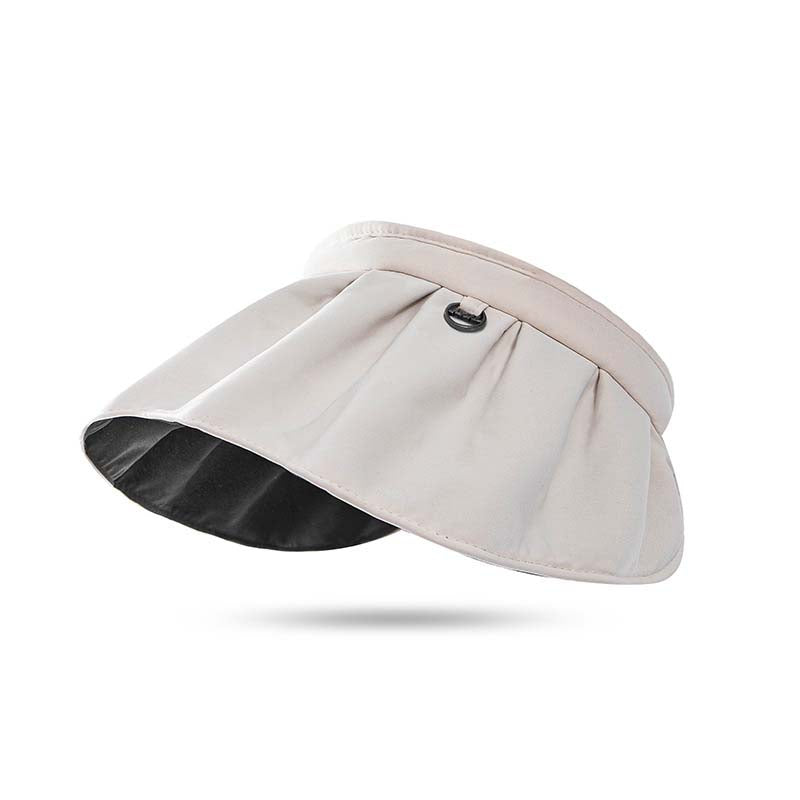 Adiffu Contrasting Shell Hats UV Sun Protection Hat Holiday Beach Hat Hollow Hat