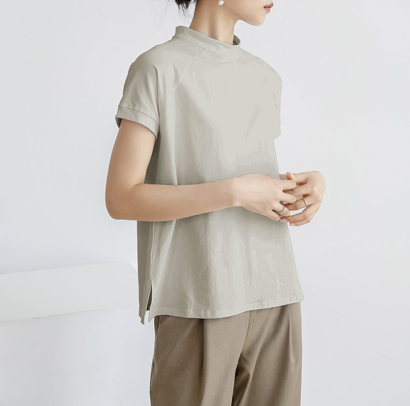 Adiffu Cotton Short-sleeved Women's T-shirt