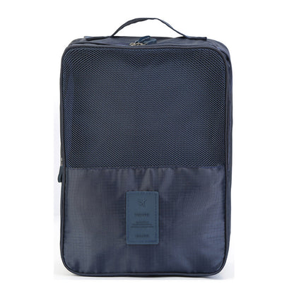 Adiffu Double Layer Three-compartment Waterproof Travel Shoe Bag