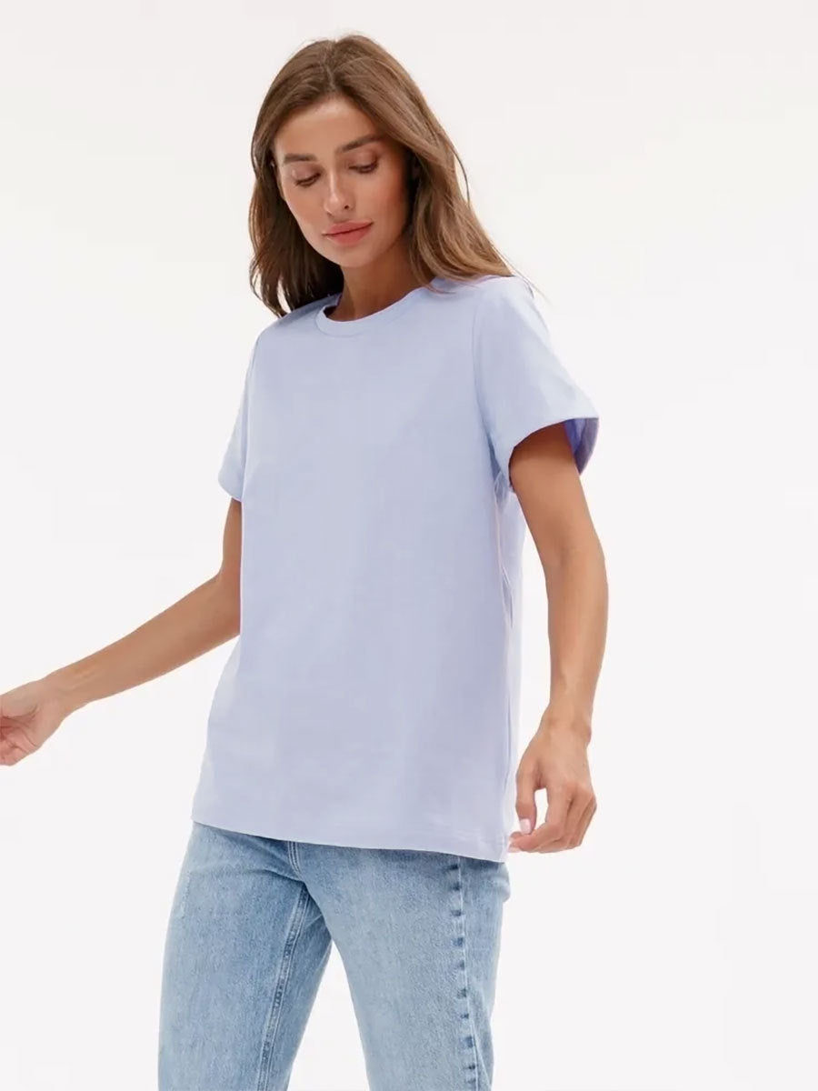 Adiffu Fashion Casual Crew Neck Short-sleeved T-shirt
