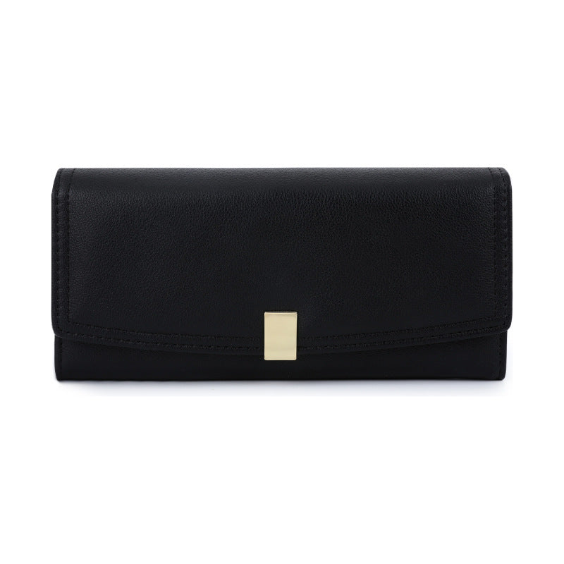 Long Triple Fold Women's Premium Clutch Bag